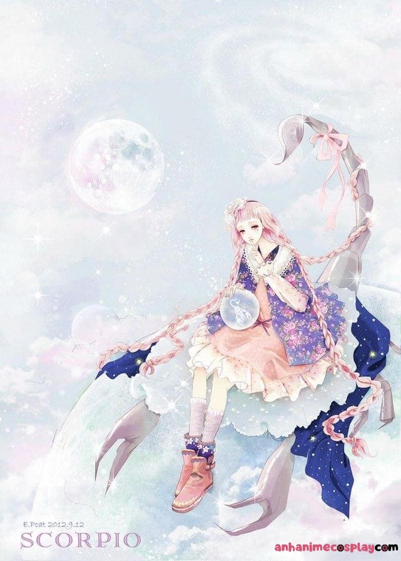 hình ảnh cung bọ cạp nữ anime cutee